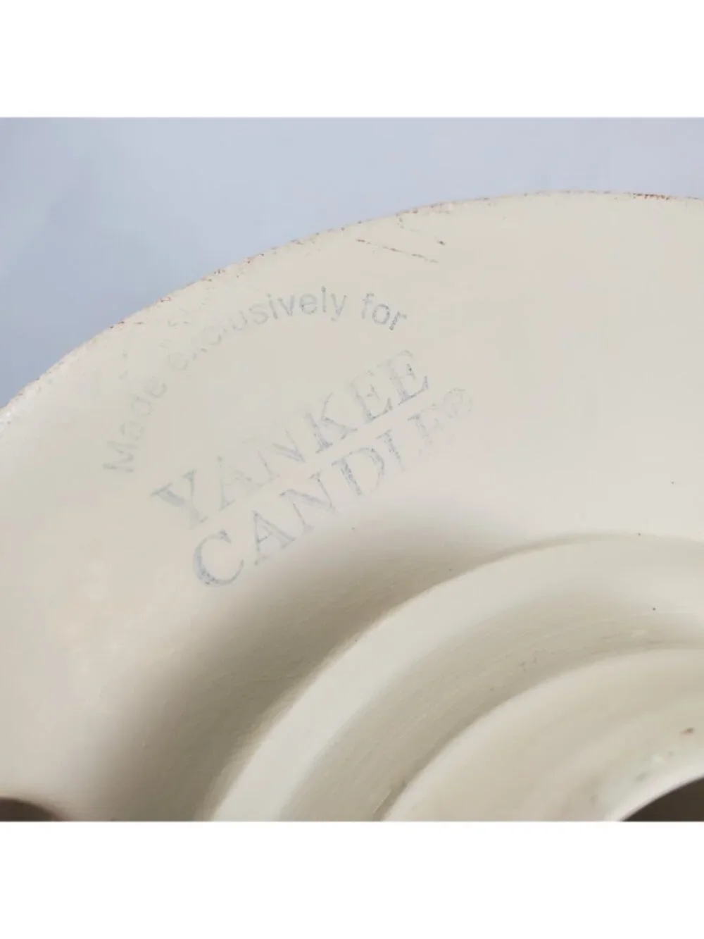 Yankee Candle Fall Autumn Acorn Leaf Cutout Lg Jar Shade Topper Plate Stoneware